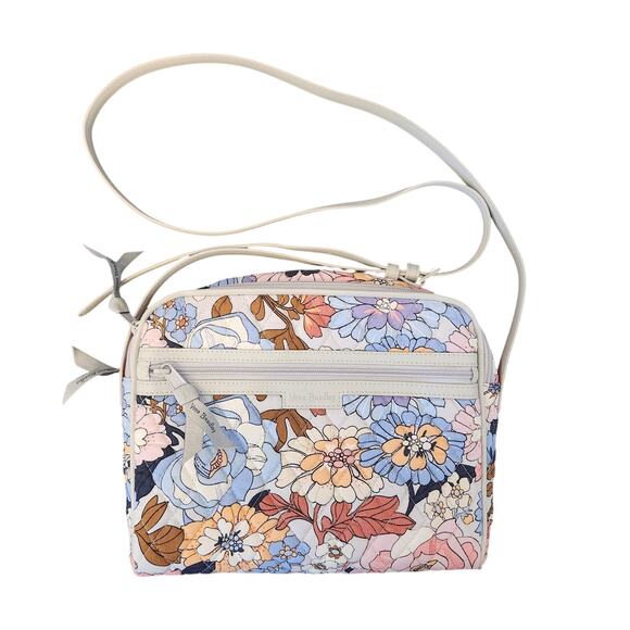 Vera Bradley Floral Pastel Small Quilted Crossbody - Picture 1 of 6